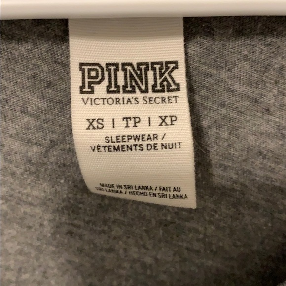 PINK gray long sleeve top - Picture 2 of 3